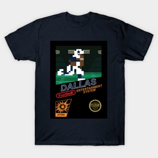 Dallas Football Team - NES Football 8-bit Design T-Shirt